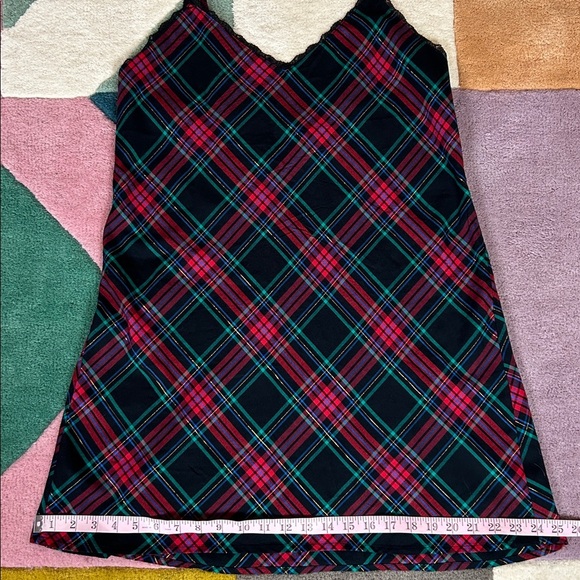 Victoria’s Secret Red Flannel V-Neck Slip Dress Large - Picture 7 of 17